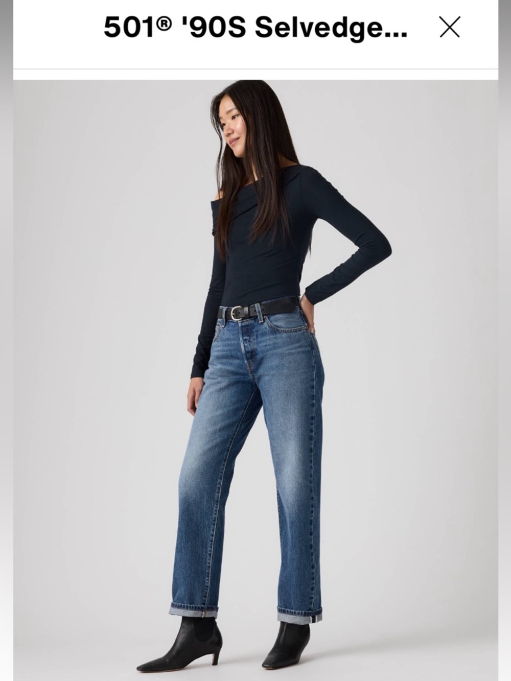 501 90s selvedge jeans levi